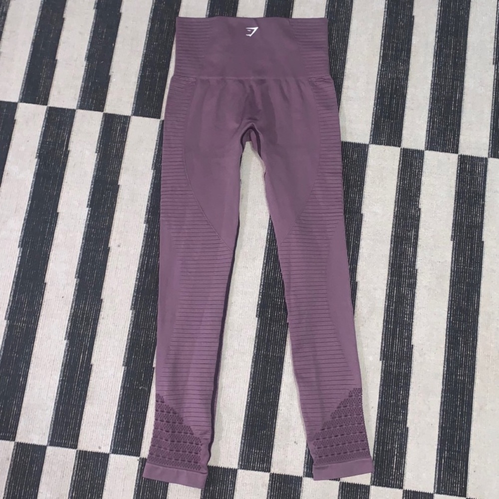 GYMSHARK Women’s Purple Wash Energy Seamless Leggings Small - Picture 5 of 12